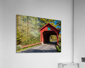 Lower covered bridge in Northfield Falls Vermont  Acrylic Print