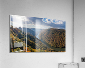  Cheat River panorama in West Virginia with fall colors  Acrylic Print