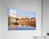 Reflections of Market Street bridge in the Susquehanna river  Impression acrylique