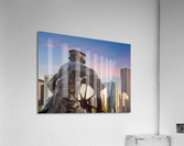 Captain on the Helm statue in Chicago  Acrylic Print