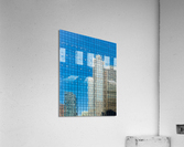 Reflection of offices in Chicago windows  Acrylic Print