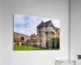 Stokesay Castle in Shropshire surrounded by hedge  Acrylic Print