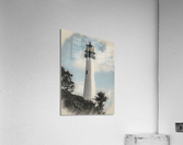 Charcoal sketch Cape Florida lighthouse   Acrylic Print