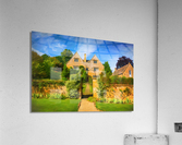 Pastel cotswold stone house in Ilmington  Acrylic Print