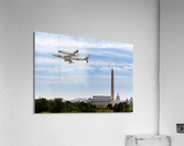 Space Shuttle Discovery flies over Washington DC  Impression acrylique