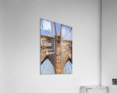 Detail of suspension on Brooklyn Bridge  Impression acrylique