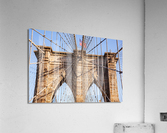 Detail of suspension on Brooklyn Bridge  Impression acrylique