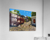 Street of Sighs in historical town of Colonia del Sacramento  Impression acrylique