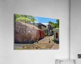 Street of Sighs in historical town of Colonia del Sacramento  Impression acrylique