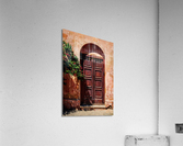 Wooden door in historical town of Colonia del Sacramento  Acrylic Print