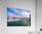 Offices and apartments of Dubai Business Bay with Downtown distr  Impression acrylique