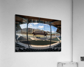 Fisheye lens view of Ruby Amphitheater in Morgantown WV  Acrylic Print