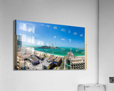 Panorama of Dubai observation wheel on Bluewaters Island  Acrylic Print