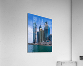 Modern apartments of Dubai Business Bay along the Canal  Impression acrylique