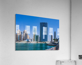 Skyline of hotels and apartments in JBR Beach from Bluewaters is  Acrylic Print