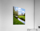 Springtime at Fountains Abbey ruins in Yorkshire England  Acrylic Print