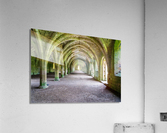 Cellarium at Fountains Abbey ruins in Yorkshire England  Impression acrylique