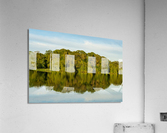 View across the Mere to a reflection of distant trees in Ellesme  Acrylic Print