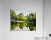 View across the Mere to the town of Ellesmere in Shropshire  Acrylic Print