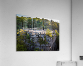 Aerial view of Coopers Rock overlook viewpoint  Acrylic Print