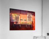 Digital oil painting of an old balcony in Verona  Acrylic Print