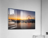 Ferris wheel at National Harbor at sunset  Acrylic Print