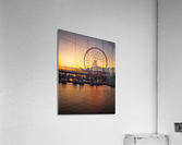 Ferris wheel at National Harbor at sunset  Impression acrylique