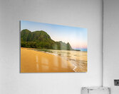 Early morning sunrise over Tunnels Beach on Kauai in Hawaii  Acrylic Print