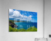 Coastline to Princeville from Kilauea Lighthouse Kauai  Impression acrylique