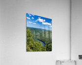 Cheat river seen from Snake Hill overlook near Morgantown  Impression acrylique