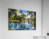 Gorgeous lagoon and lake in the Na Aina Kai sculpture garden  Acrylic Print