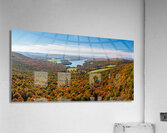 View of the fall colors of Pennsylvania to High Point Lake  Acrylic Print