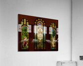 Three beautiful Tiffany stained glass windows from 1896  Impression acrylique
