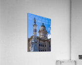 Facade and clock tower of Winneshiek County Courthouse Decorah  Impression acrylique
