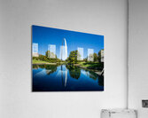 Gateway Arch of St Louis Missouri reflecting in the lake  Acrylic Print