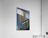 Complex reflections of a modern skyscrapers in St Louis office b  Acrylic Print