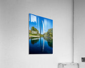 Gateway Arch of St Louis Missouri reflecting in the lake  Acrylic Print