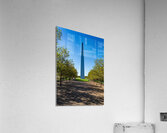 Unusual view of St Louis and Gateway Arch from National Park  Impression acrylique