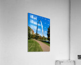 Gateway Arch of St Louis Missouri from the park and lake  Acrylic Print