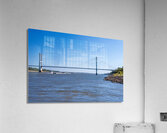 Modern Greenville bridge across the Mississippi to Arkansas with  Acrylic Print