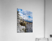 Coopers Rock overlook covered in winter snow near Morgantown  Impression acrylique