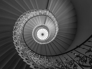 Tulip staircase in Queens Palace in Greenwich