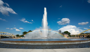Point State Park Fountain in downtown Pittsburgh