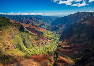 View down Waimea Canyon on Kauai