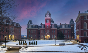 Woodburn Hall at West Virginia University in December