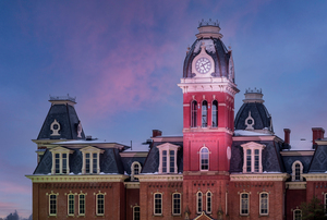 Clock Tower of Woodburn Hall at West Virginia University