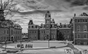 Woodburn Hall at West Virginia University in December