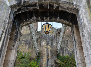 Thomas Telford suspension bridge to the Castle in Conwy
