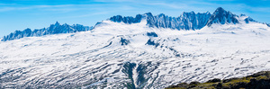 Panorama of mountains of Thompson Pass