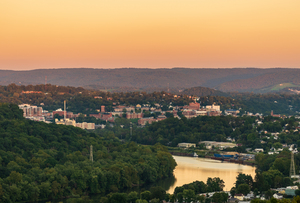 Sunset over Downtown Morgantown